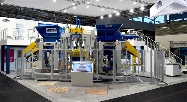 Máquina de bloco de concreto acionável que não precisa de trilhos para Dirksen Sierbeton